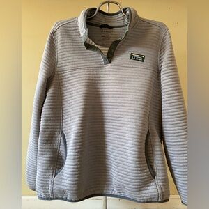 L.L. Bean Woman’s Grey Airlight Knit Pullover